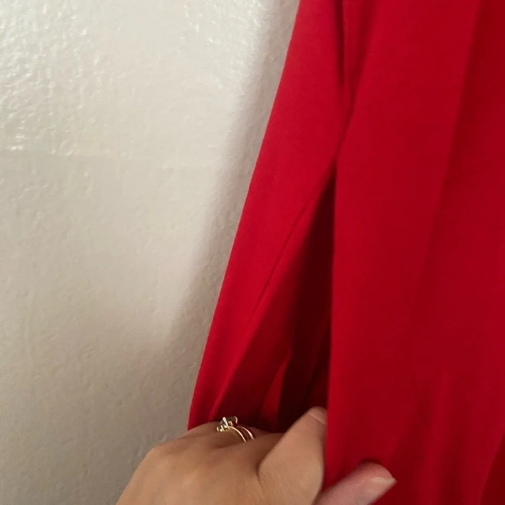 Universal Standard Halie T Shirt Dress Barbados Cherry Red Women’s Size 00-0 NEW - Picture 7 of 10